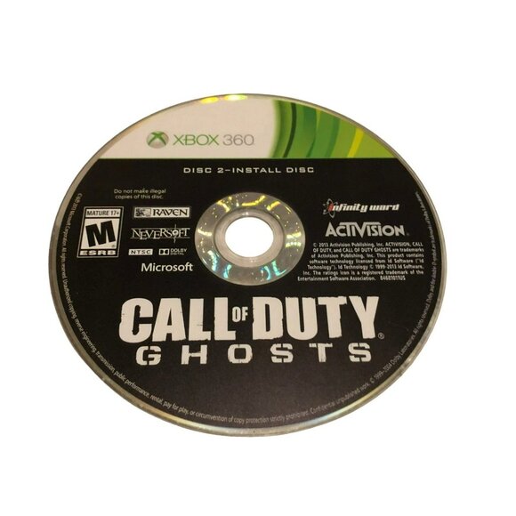 Xbox 360 Other - Call Of Duty Ghosts Xbox 360 Disc 2 Install Disc By Activision Untested No Box
